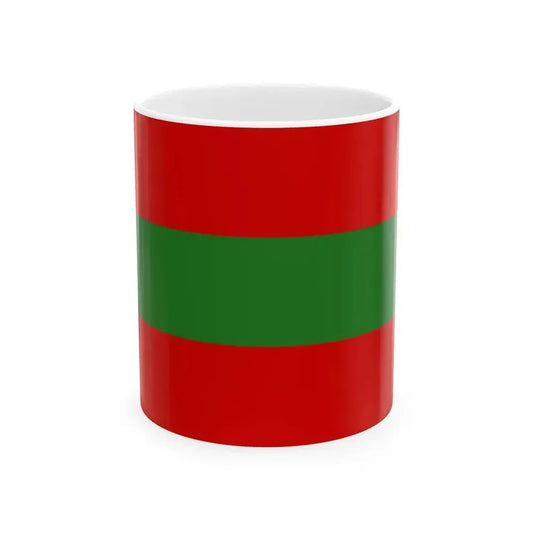 Drapeau de la prise de la Smalah 16 mai 1843 (Algeria) White Coffee Mug 11oz - Go Mug Yourself