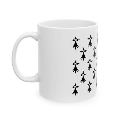 Drapeau de la province de Bretagne 1532 (Belgium) White Coffee Mug - Go Mug Yourself