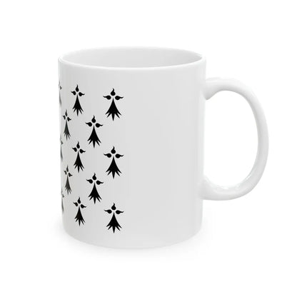 Drapeau de la province de Bretagne 1532 (Belgium) White Coffee Mug - Go Mug Yourself
