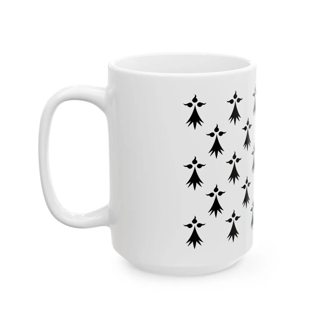 Drapeau de la province de Bretagne 1532 (Belgium) White Coffee Mug - Go Mug Yourself