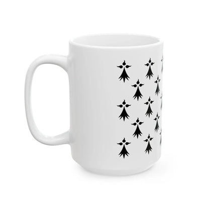 Drapeau de la province de Bretagne 1532 (Belgium) White Coffee Mug - Go Mug Yourself