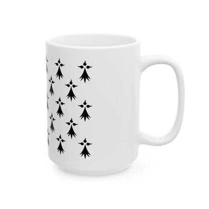 Drapeau de la province de Bretagne 1532 (Belgium) White Coffee Mug - Go Mug Yourself