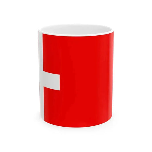 Drapeau de Montmelian (France) White Coffee Mug 11oz - Go Mug Yourself