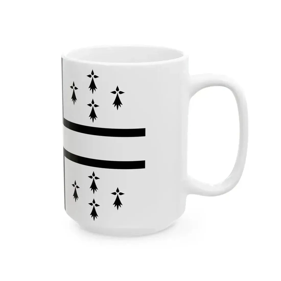 Drapeau de Nantes 20e siecle (France) White Coffee Mug - Go Mug Yourself