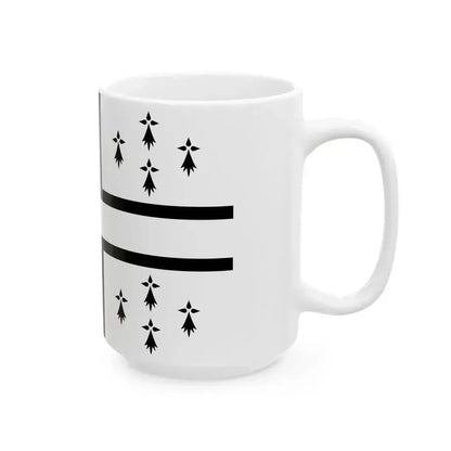 Drapeau de Nantes 20e siecle (France) White Coffee Mug - Go Mug Yourself