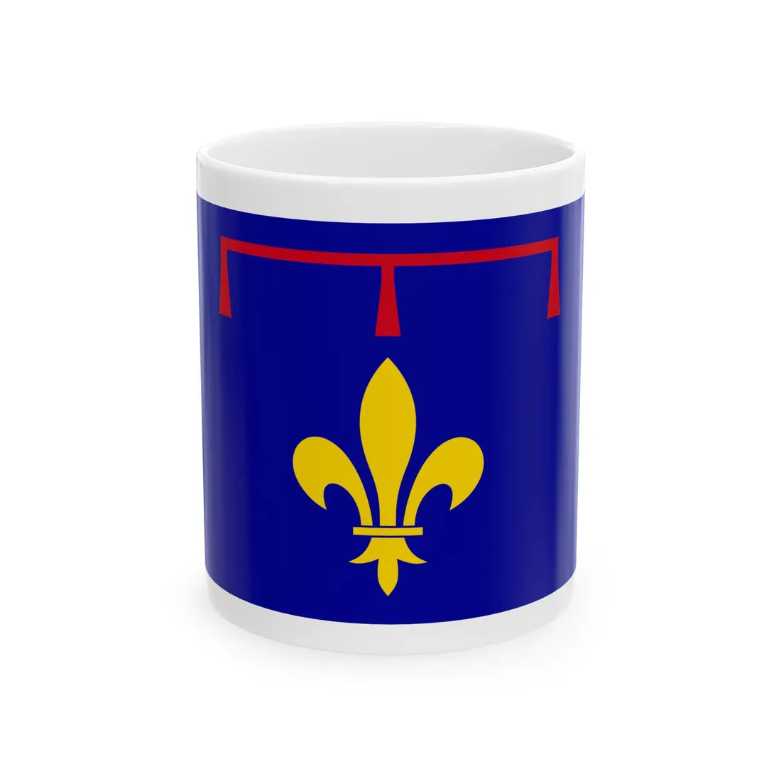 Drapeau de Provence  moderne  (Belgium) White Coffee Mug 11oz - Go Mug Yourself
