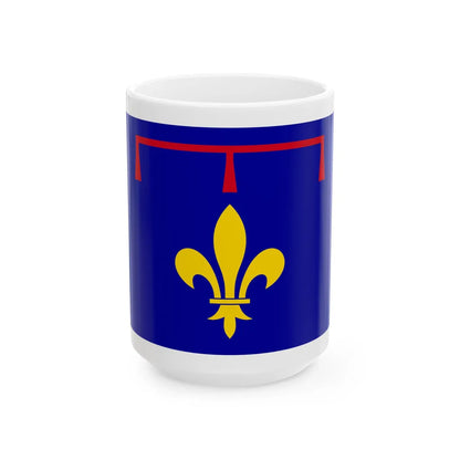 Drapeau de Provence  moderne  (Belgium) White Coffee Mug 15oz - Go Mug Yourself