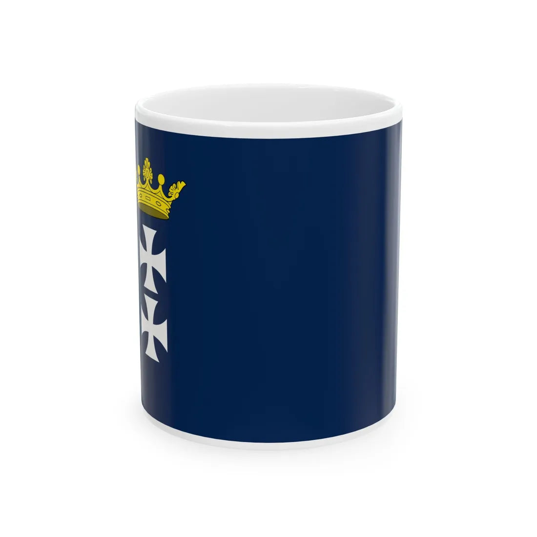 Drapeau de Republique de Dantzig bleu (Poland) White Coffee Mug 11oz - Go Mug Yourself