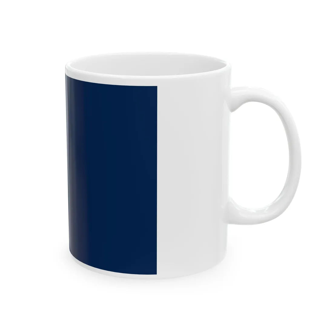 Drapeau de Republique de Dantzig bleu (Poland) White Coffee Mug - Go Mug Yourself