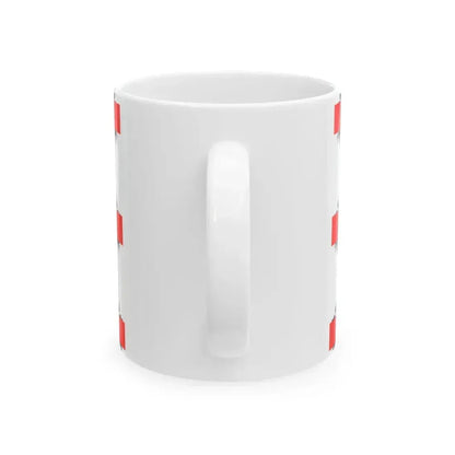 Drapeau de Rostrenen (France) White Coffee Mug - Go Mug Yourself