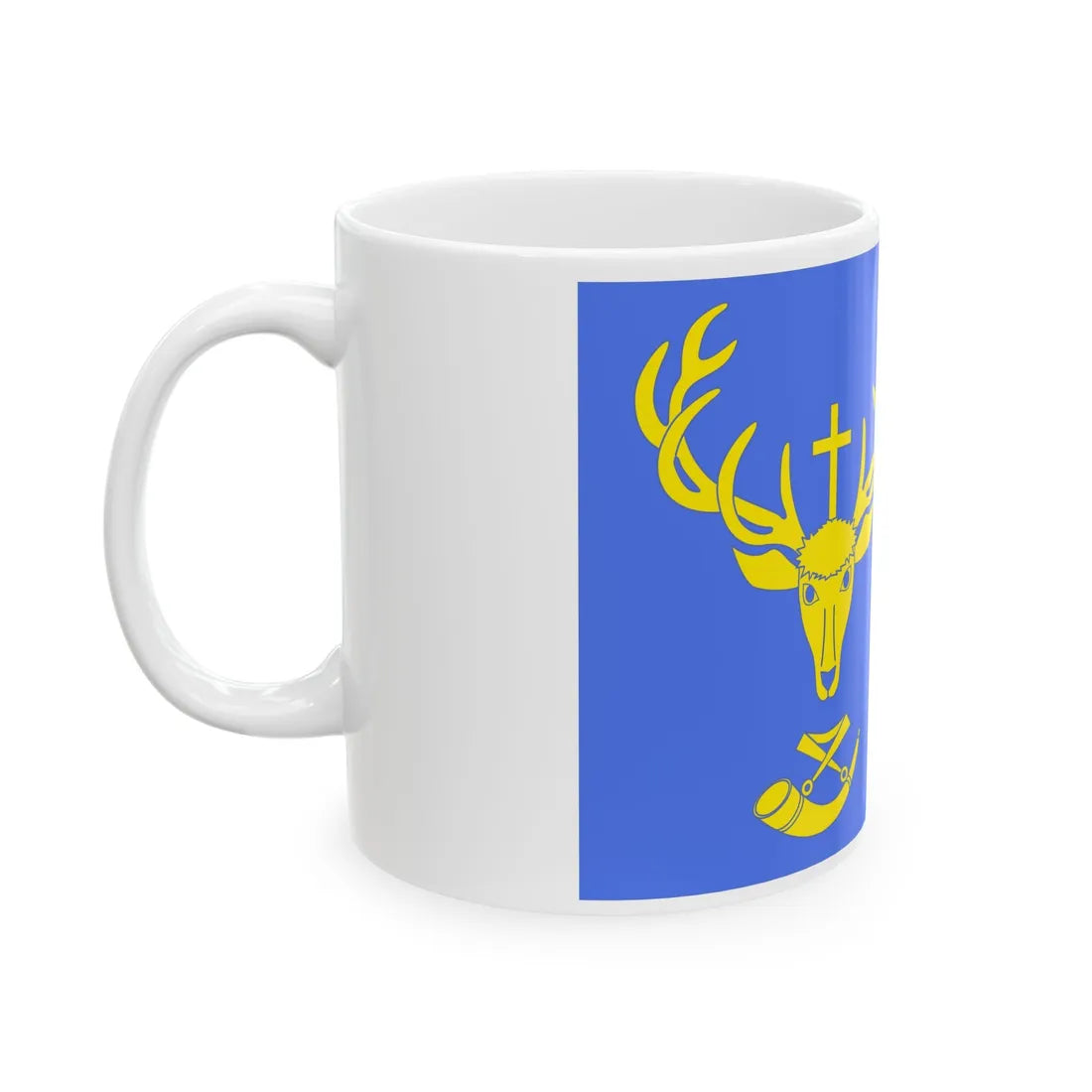 Drapeau de Saint-Hubert (Belgium) White Coffee Mug - Go Mug Yourself