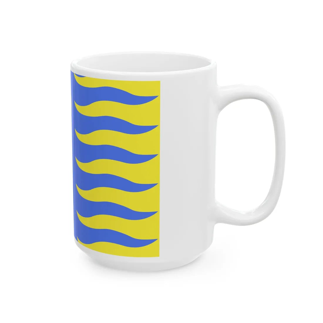 Drapeau de Saint-Hubert (Belgium) White Coffee Mug - Go Mug Yourself