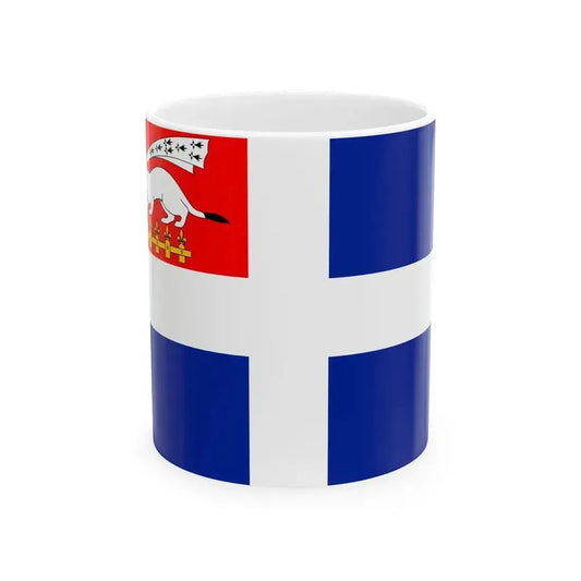 Drapeau de Saint-Malo 20e siecle (France) White Coffee Mug 11oz - Go Mug Yourself