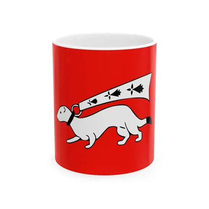 Drapeau de Vannes (Belgium) White Coffee Mug 11oz - Go Mug Yourself