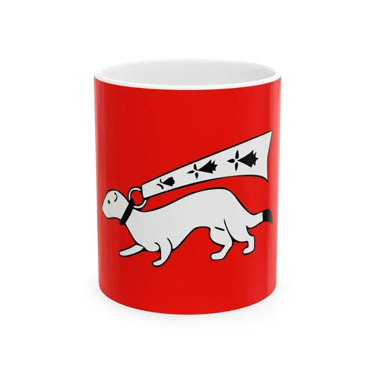 Drapeau de Vannes (Belgium) White Coffee Mug 11oz - Go Mug Yourself