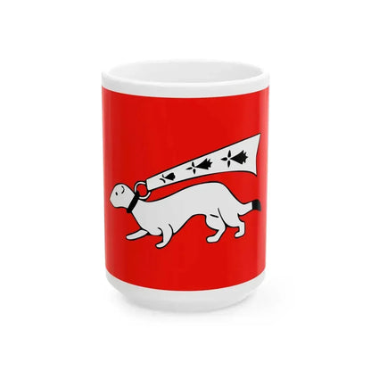 Drapeau de Vannes (Belgium) White Coffee Mug 15oz - Go Mug Yourself