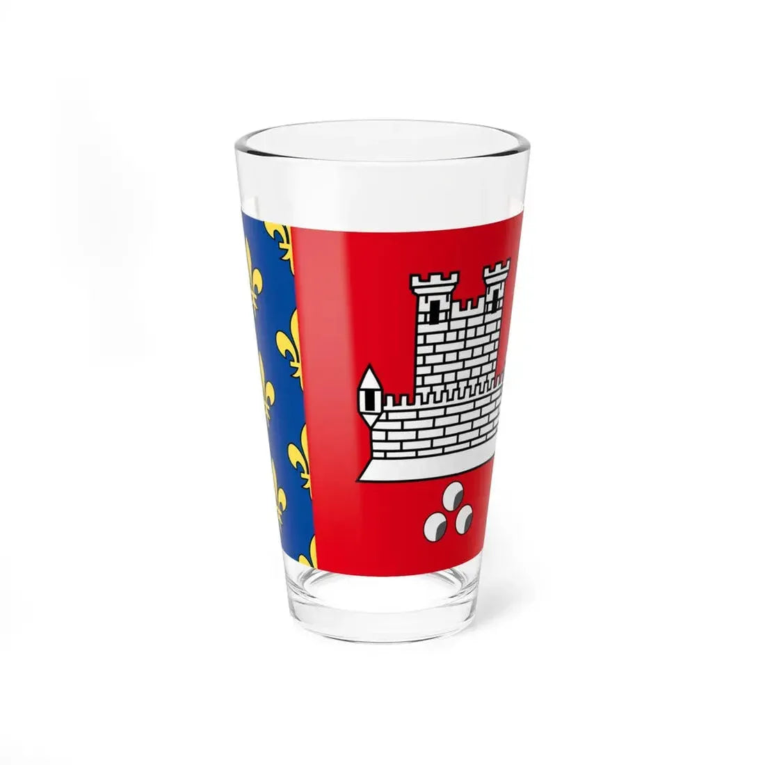 Drapeau de Vincennes France (France) Pint Glass 16oz 16oz - Go Mug Yourself