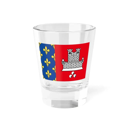 Drapeau de Vincennes France (France) Shot Glass 1.5oz 1.5oz - Go Mug Yourself