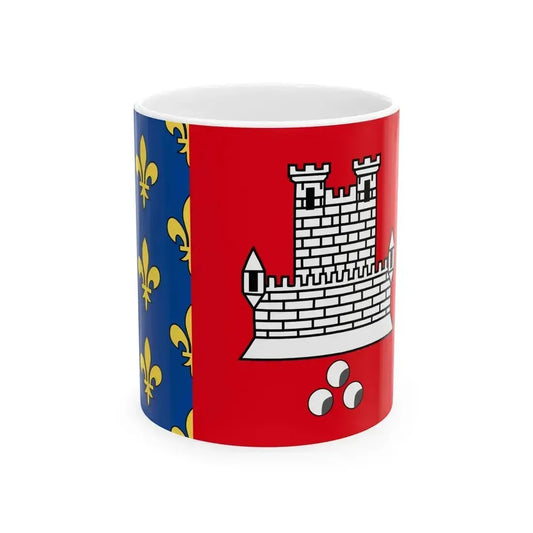 Drapeau de Vincennes France (France) White Coffee Mug 11oz - Go Mug Yourself