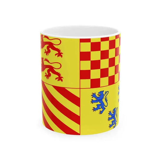 Drapeau departement fr Correze (France) White Coffee Mug 11oz - Go Mug Yourself