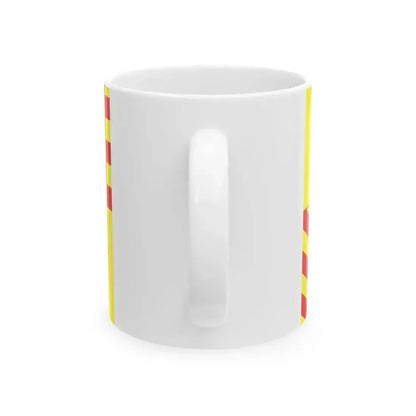 Drapeau departement fr Correze (France) White Coffee Mug - Go Mug Yourself