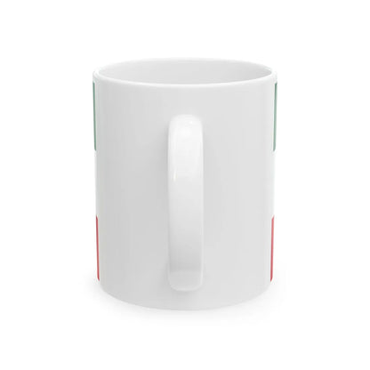 Drapeau des Patriotes avec Patriote (Canada) White Coffee Mug - Go Mug Yourself