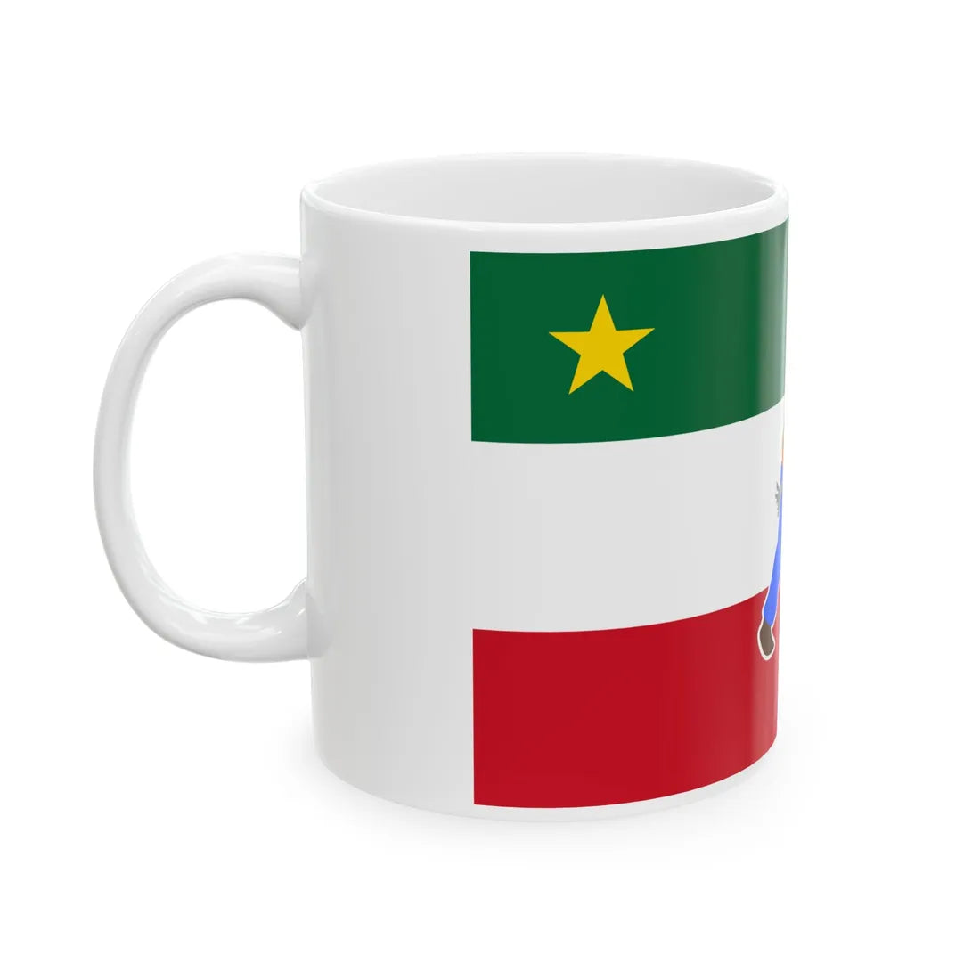 Drapeau des Patriotes avec Patriote (Canada) White Coffee Mug - Go Mug Yourself