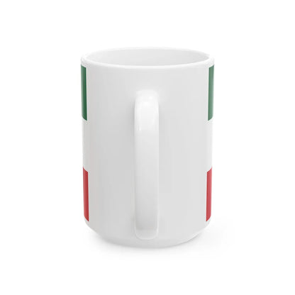 Drapeau des Patriotes avec Patriote (Canada) White Coffee Mug - Go Mug Yourself