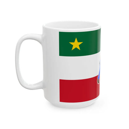 Drapeau des Patriotes avec Patriote (Canada) White Coffee Mug - Go Mug Yourself