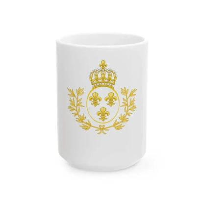 Drapeau du Royaume de France 1814-1830 variante 2 (France) White Coffee Mug 15oz - Go Mug Yourself