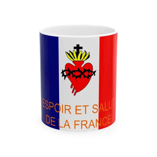 Drapeau esf (France) White Coffee Mug 11oz - Go Mug Yourself