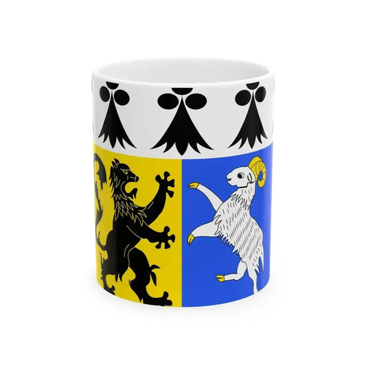 Drapeau Finistere (France) White Coffee Mug 11oz - Go Mug Yourself