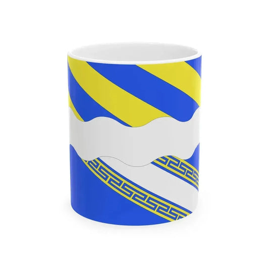 Drapeau fr departement Aisne (France) White Coffee Mug 11oz - Go Mug Yourself