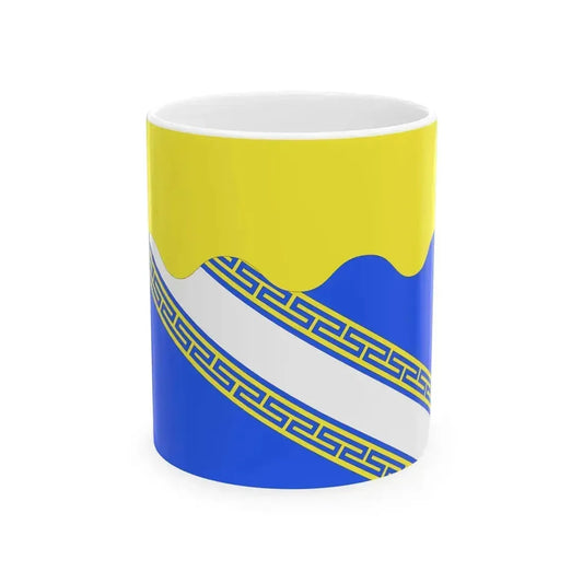 Drapeau fr departement Aube (France) White Coffee Mug 11oz - Go Mug Yourself