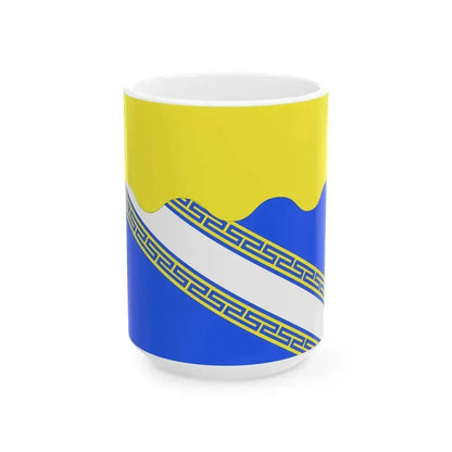 Drapeau fr departement Aube (France) White Coffee Mug 15oz - Go Mug Yourself