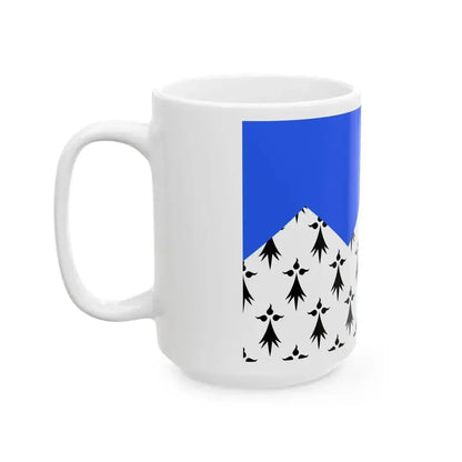 Drapeau fr departement Cotes-dArmor (France) White Coffee Mug - Go Mug Yourself
