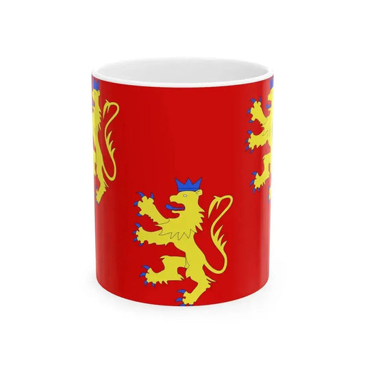 Drapeau fr departement Dordogne (France) White Coffee Mug 11oz - Go Mug Yourself