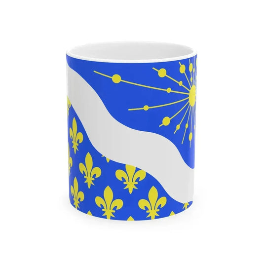 Drapeau fr departement Essonne (France) White Coffee Mug 11oz - Go Mug Yourself
