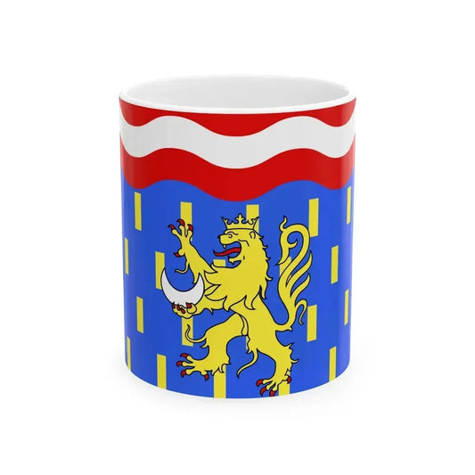 Drapeau fr departement Haute-Saone (France) White Coffee Mug 11oz - Go Mug Yourself