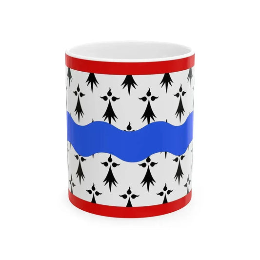 Drapeau fr departement Haute-Vienne (France) White Coffee Mug 11oz - Go Mug Yourself