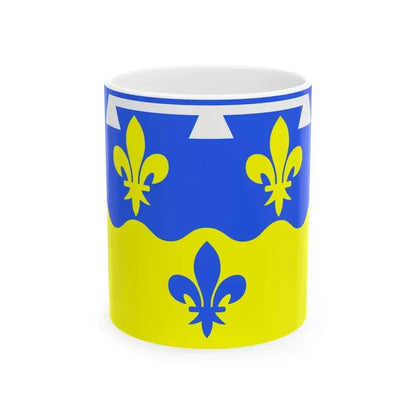 Drapeau fr departement Loir-et-Cher (France) White Coffee Mug 11oz - Go Mug Yourself