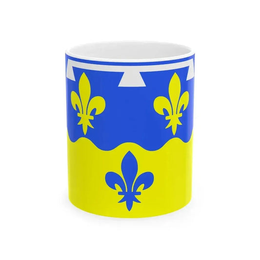 Drapeau fr departement Loir-et-Cher (France) White Coffee Mug 11oz - Go Mug Yourself