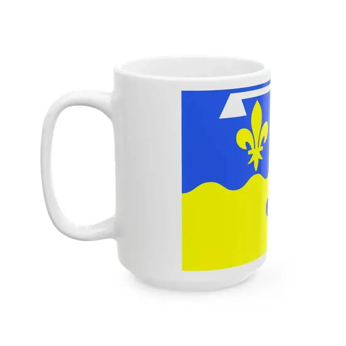 Drapeau fr departement Loir-et-Cher (France) White Coffee Mug - Go Mug Yourself