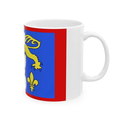 Drapeau fr departement Mayenne (France) White Coffee Mug - Go Mug Yourself