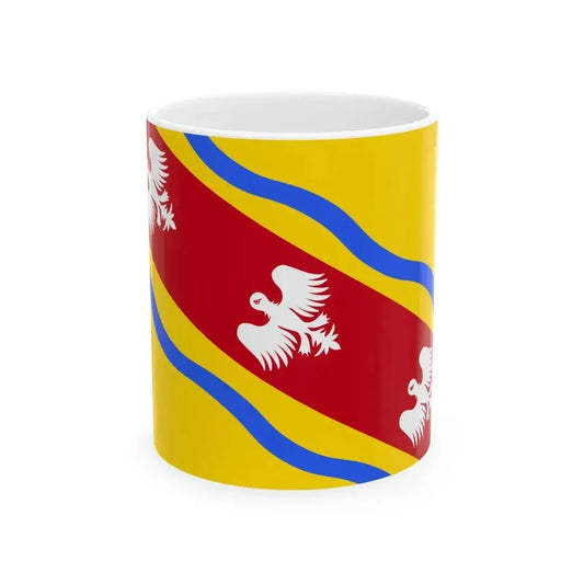 Drapeau fr departement Meurthe-et-Moselle (France) White Coffee Mug 11oz - Go Mug Yourself