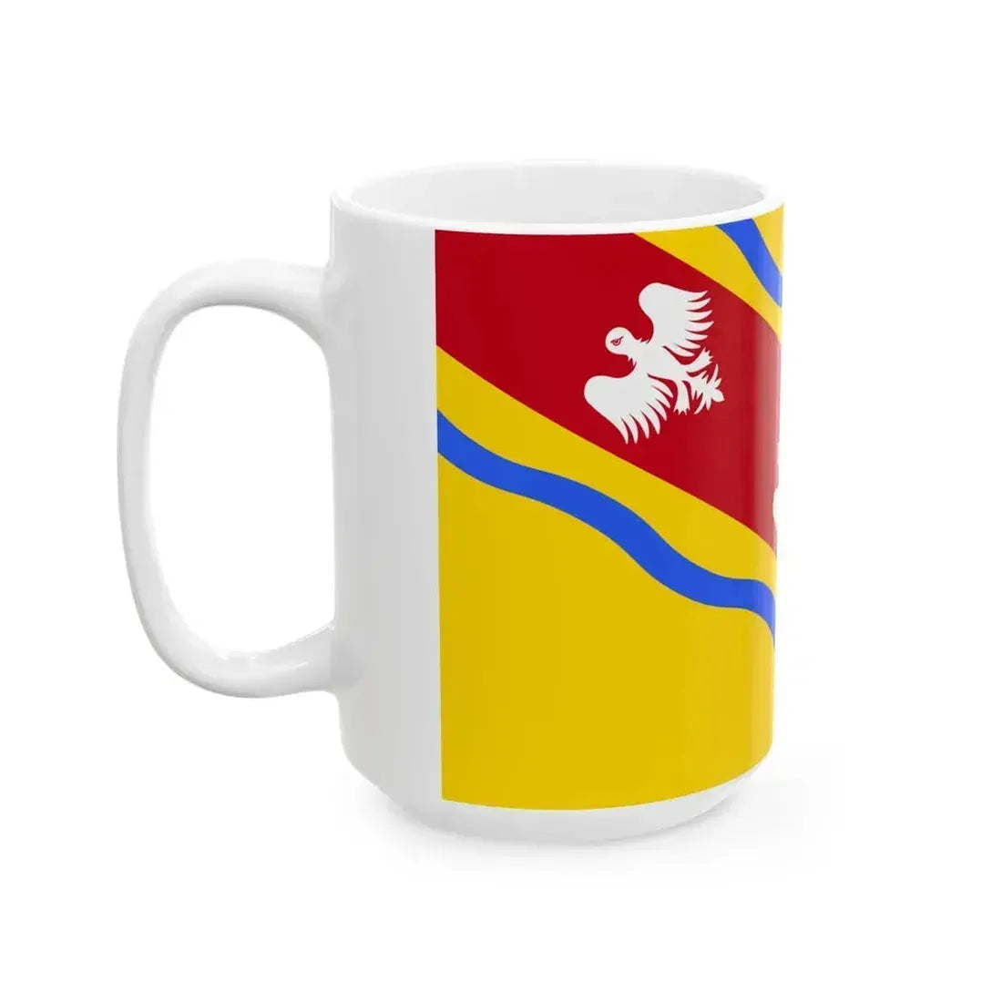 Drapeau fr departement Meurthe-et-Moselle (France) White Coffee Mug - Go Mug Yourself