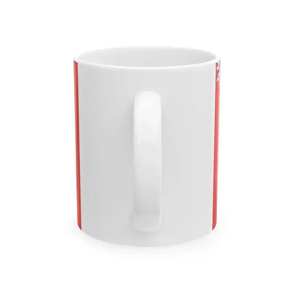 Drapeau fr departement Sarthe (France) White Coffee Mug - Go Mug Yourself