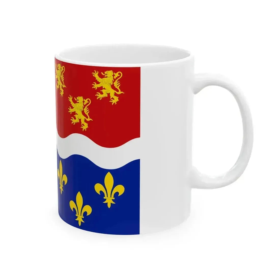 Drapeau fr departement Somme (France) White Coffee Mug - Go Mug Yourself