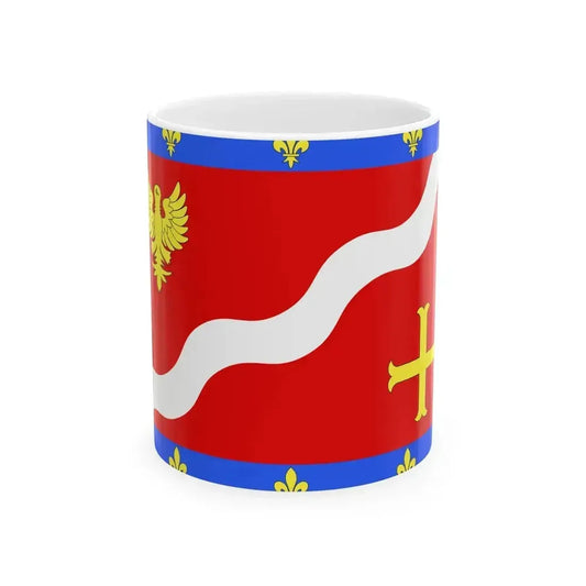 Drapeau fr departement Val-dOise (France) White Coffee Mug 11oz - Go Mug Yourself