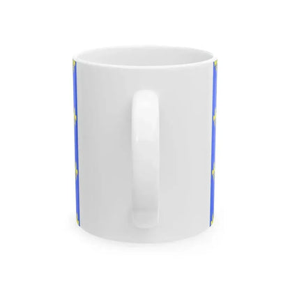 Drapeau fr departement Val-dOise (France) White Coffee Mug - Go Mug Yourself